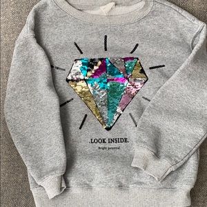Adorable sequined sweatshirt